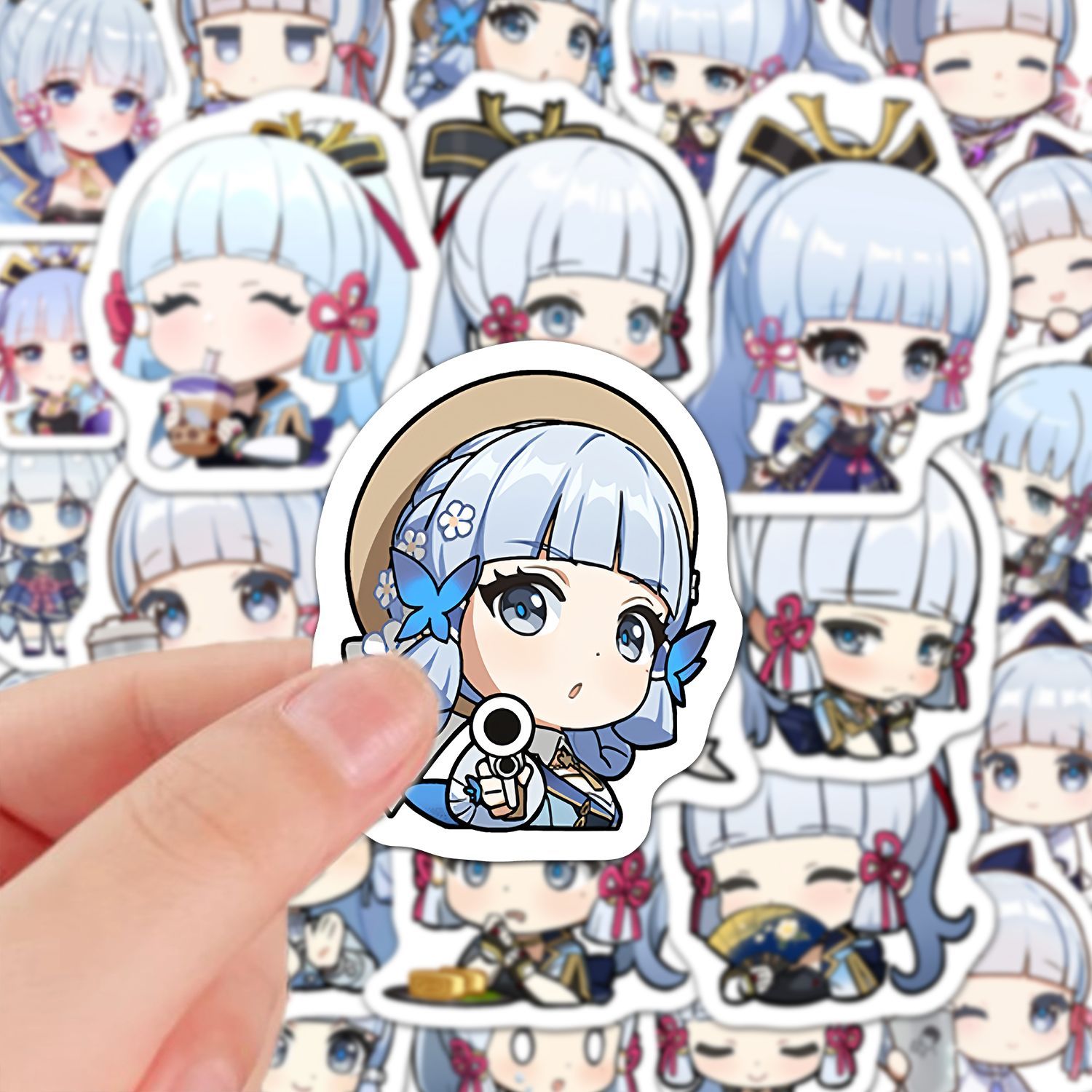 Phone Accessories In China - Kamisato Ayaka 60Pcs Genshin Impact Anime