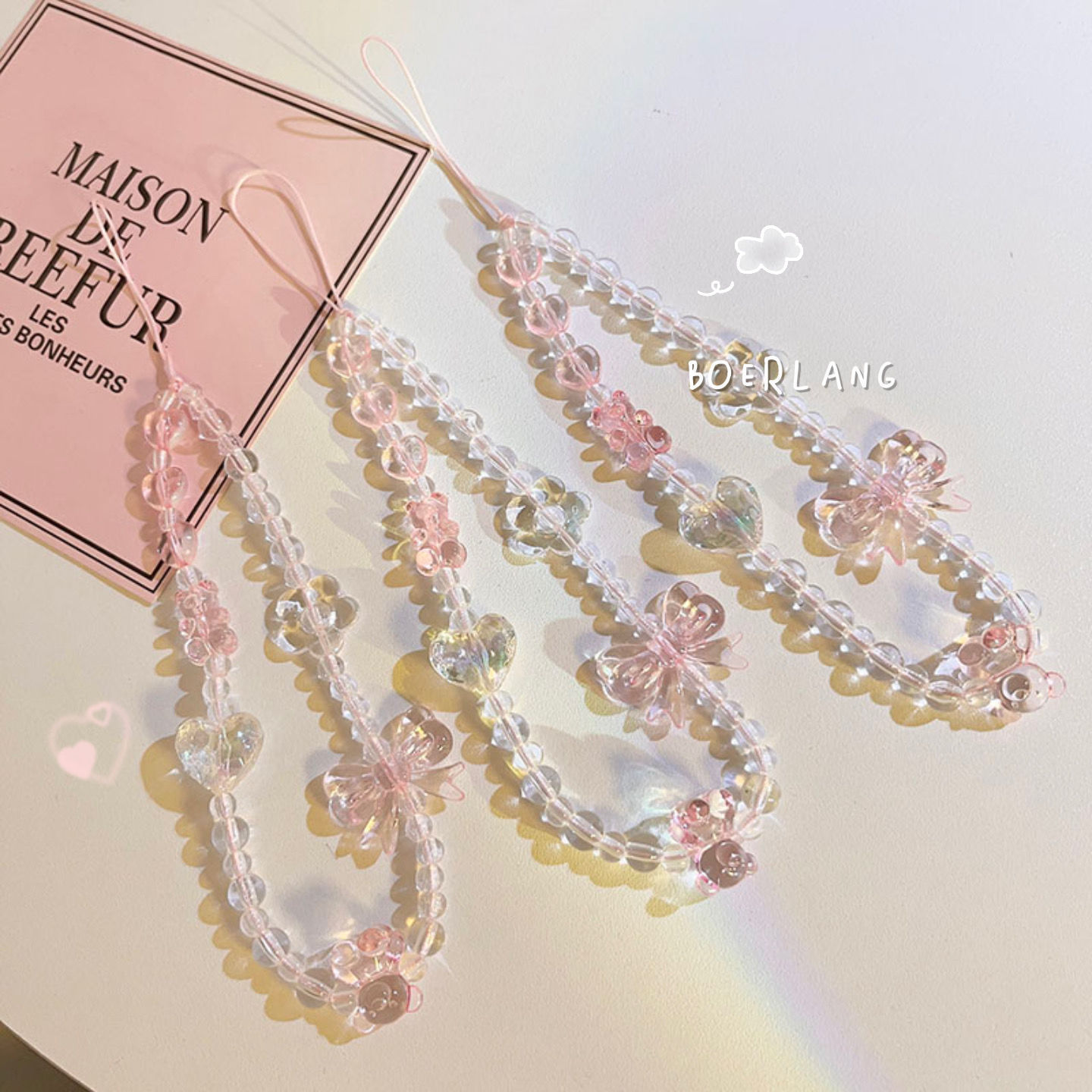Phone Accessories In China - Cellphone Lanyard Keychain Woman Girl Korean