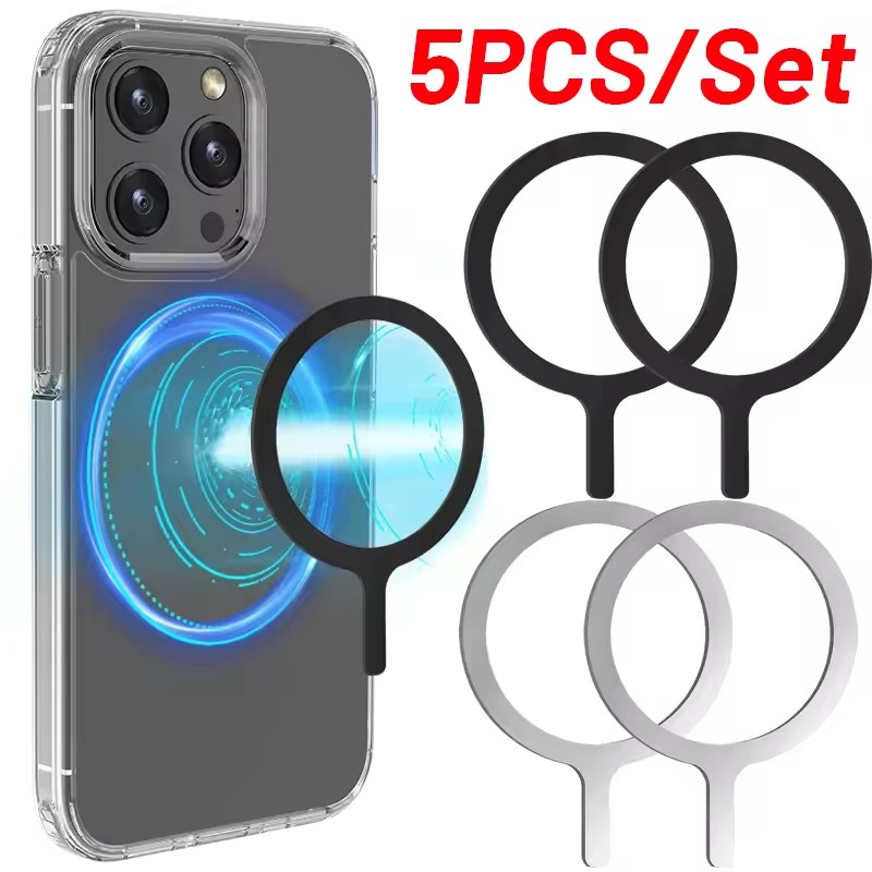 Car Mount Phone - 5-1pcs Sticker Ring For Magsafe Wireless
