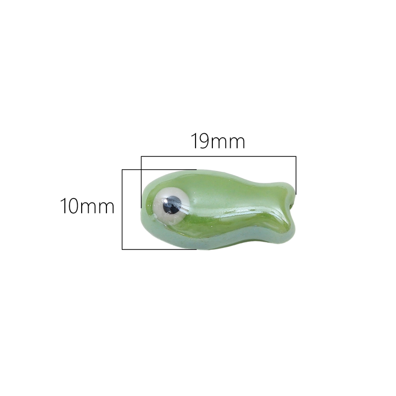 10Pcs Vintage Fish Ceramic Bea - Phone Accessories Jewelry review and price