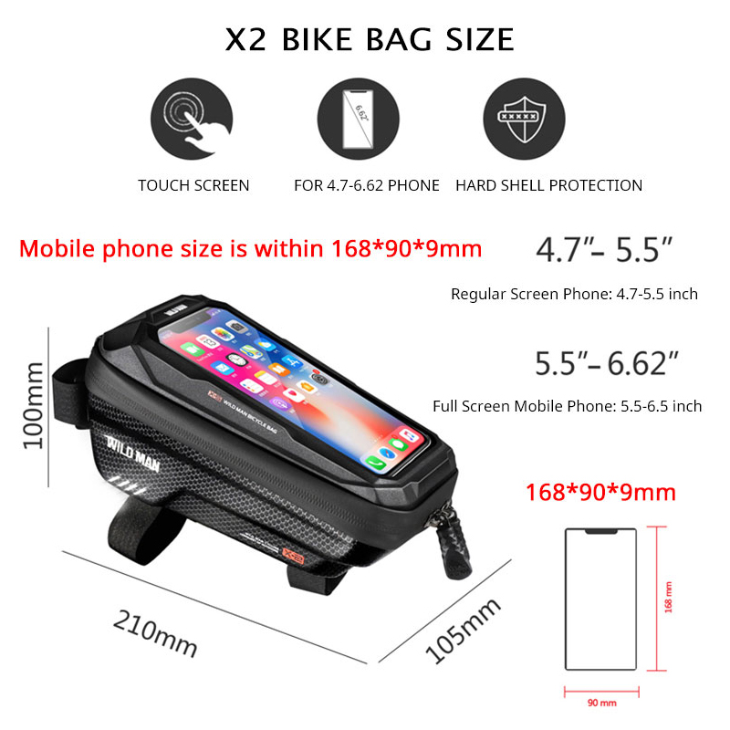 WILD MAN Bike Bag Front Cyclin - Youtube Phone Accessories review and price