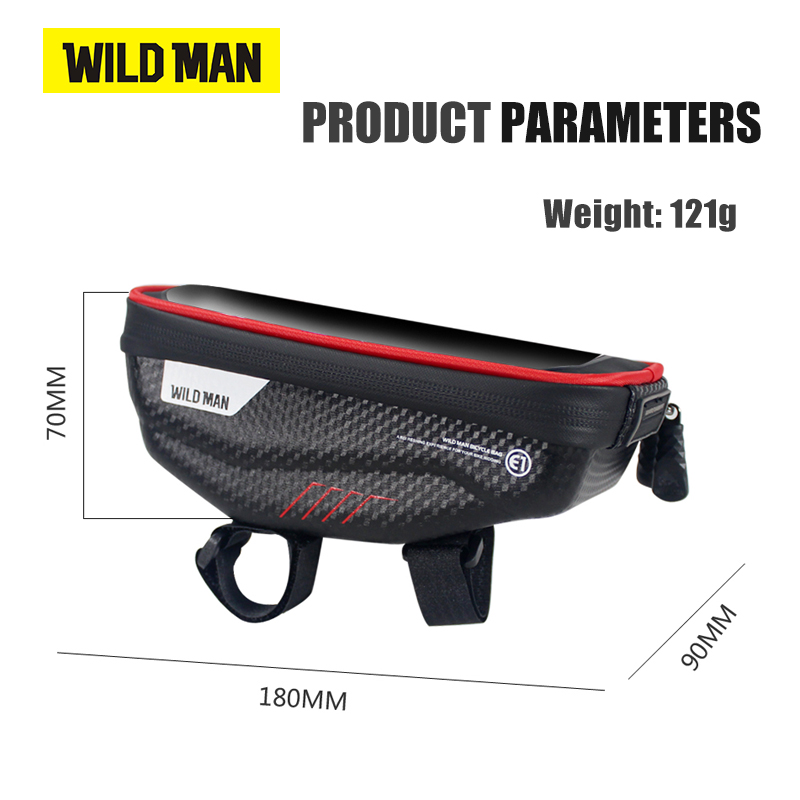 WILD MAN Bicycle Bag 6.0 Inch  - Youtube Phone Accessories review and price