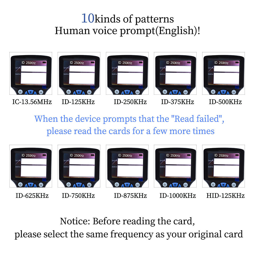 Handheld 10 Frequency RFID NFC - Nfc Card Reader review and price