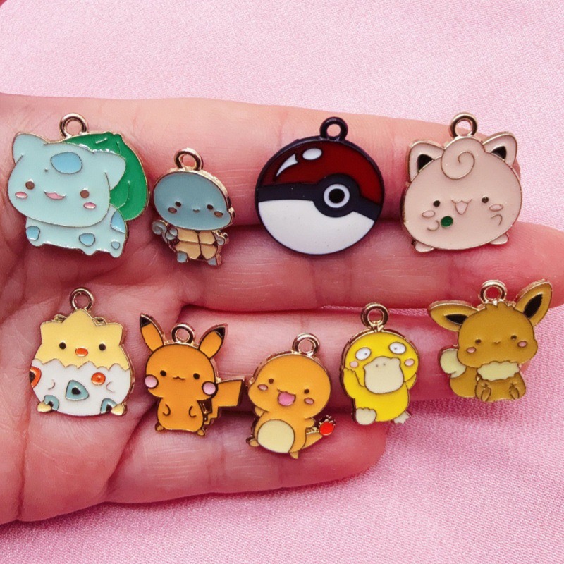 10pcs Cartoon Drip Oil Jewelry - Phone Accessories Jewelry review and price
