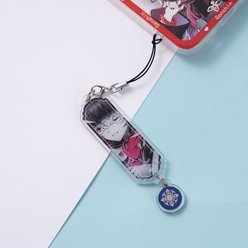8pcs Anime Keychain Genshin Im - Phone Accessories Jewelry review and price