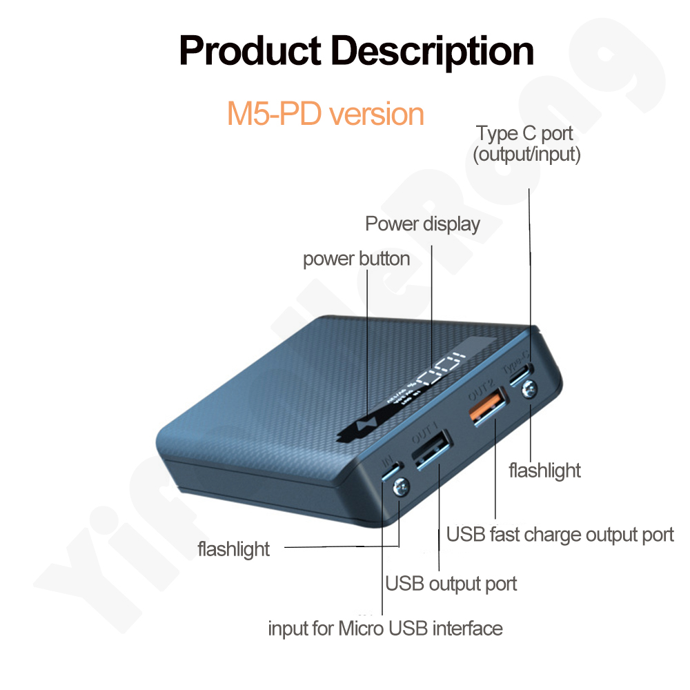 DIY Power Bank Case 5*18650 Ba - Led Flash Case review and price