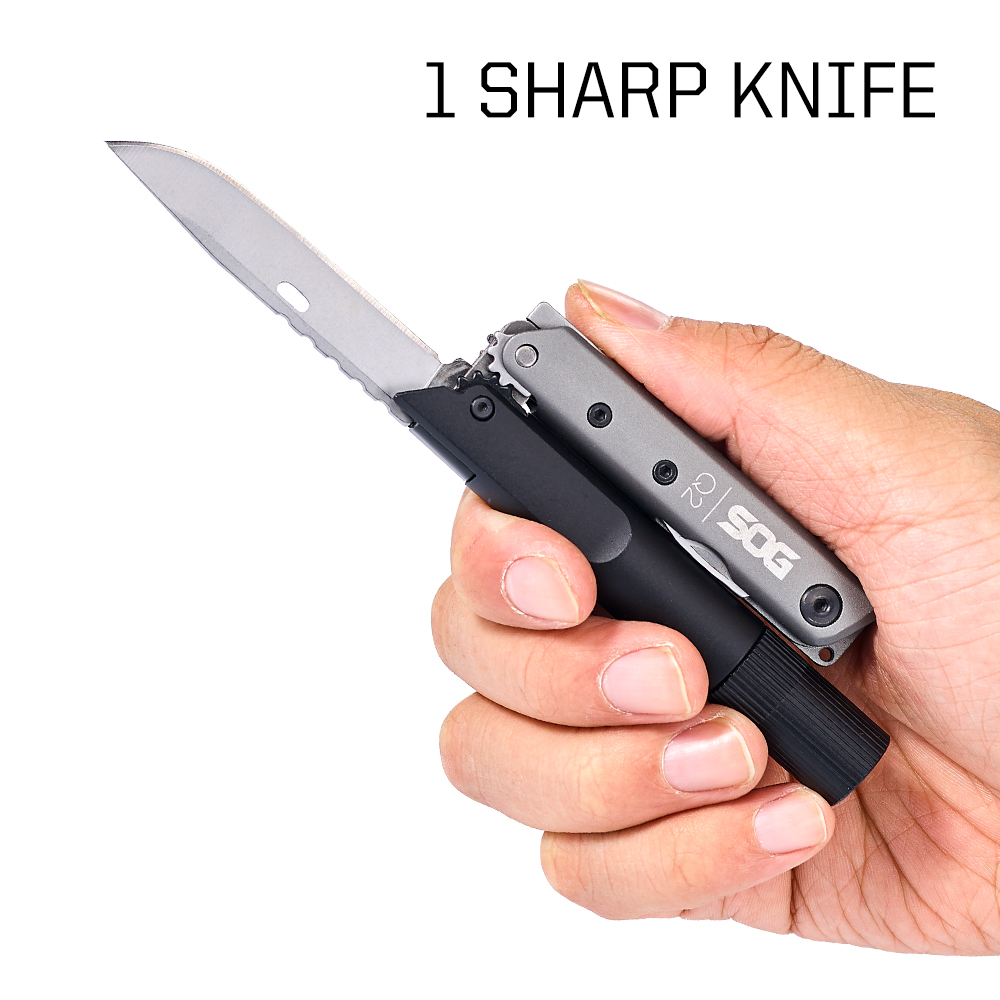 SOG BATON Q2 4 in 1 Multi-Tool - Led Flash Case review and price