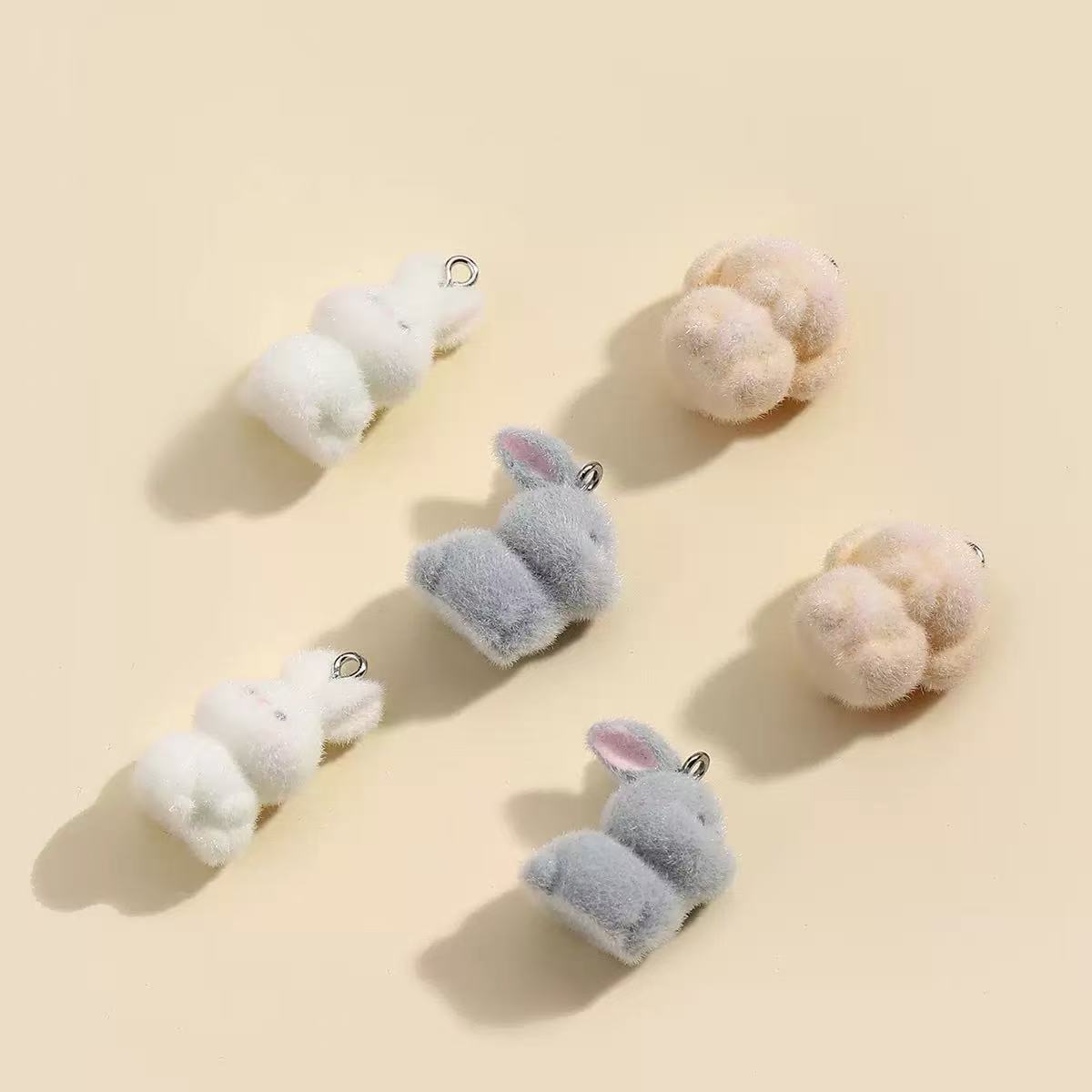 10pcs Flocking Little Rabbit R - Phone Accessories Jewelry review and price