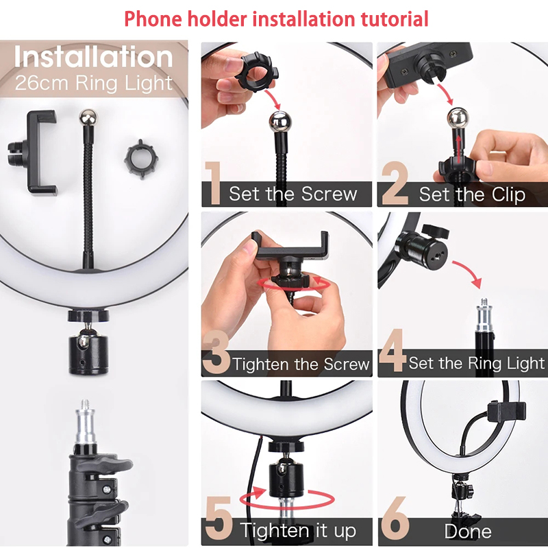 16cm 26cm 33cm LED Ring Lights - Youtube Phone Accessories review and price